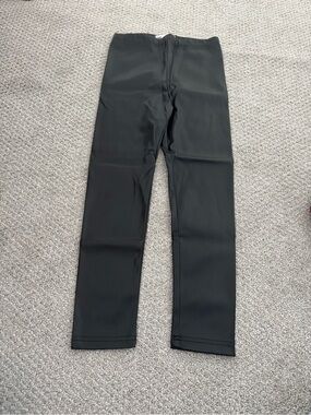 Cotton On Black Kids Pleather Leggings - Sleek